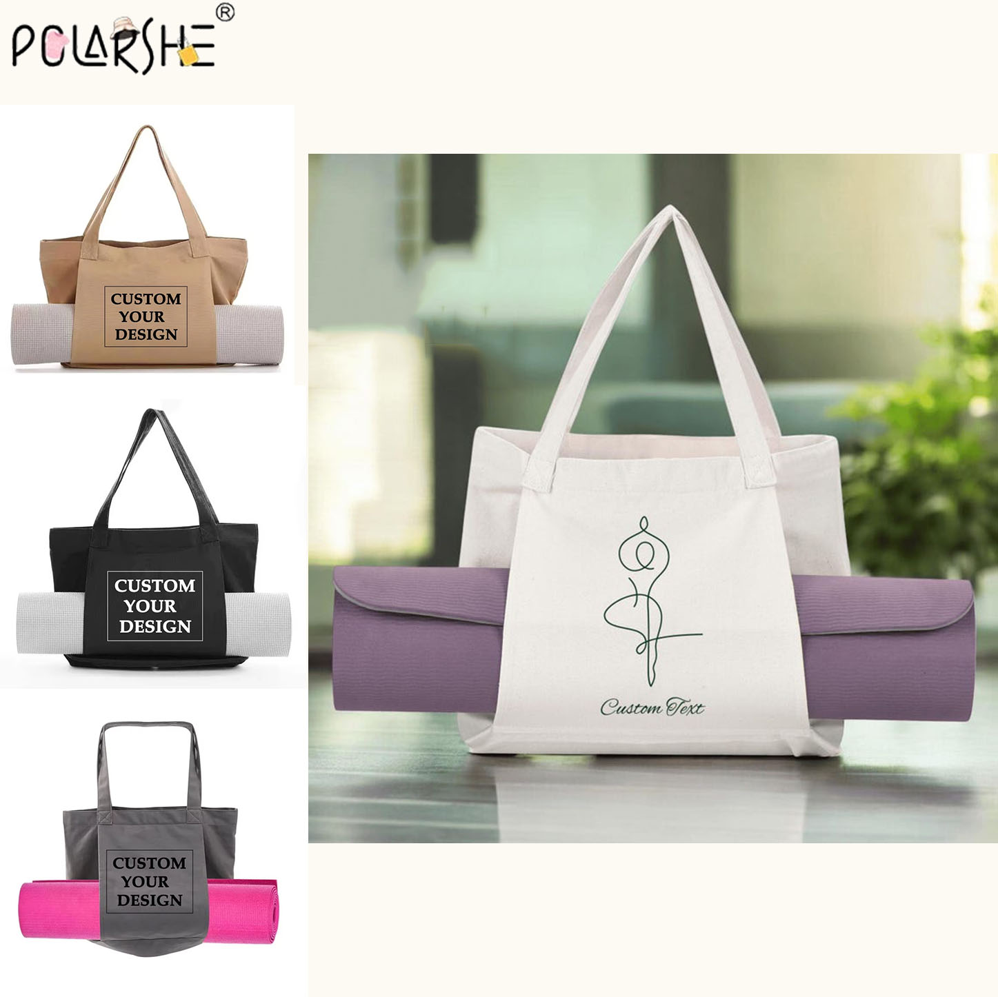 Custom Yoga Mat Tote Bag Perso - đánh giá và giá Yoga Mat Bag Carrier