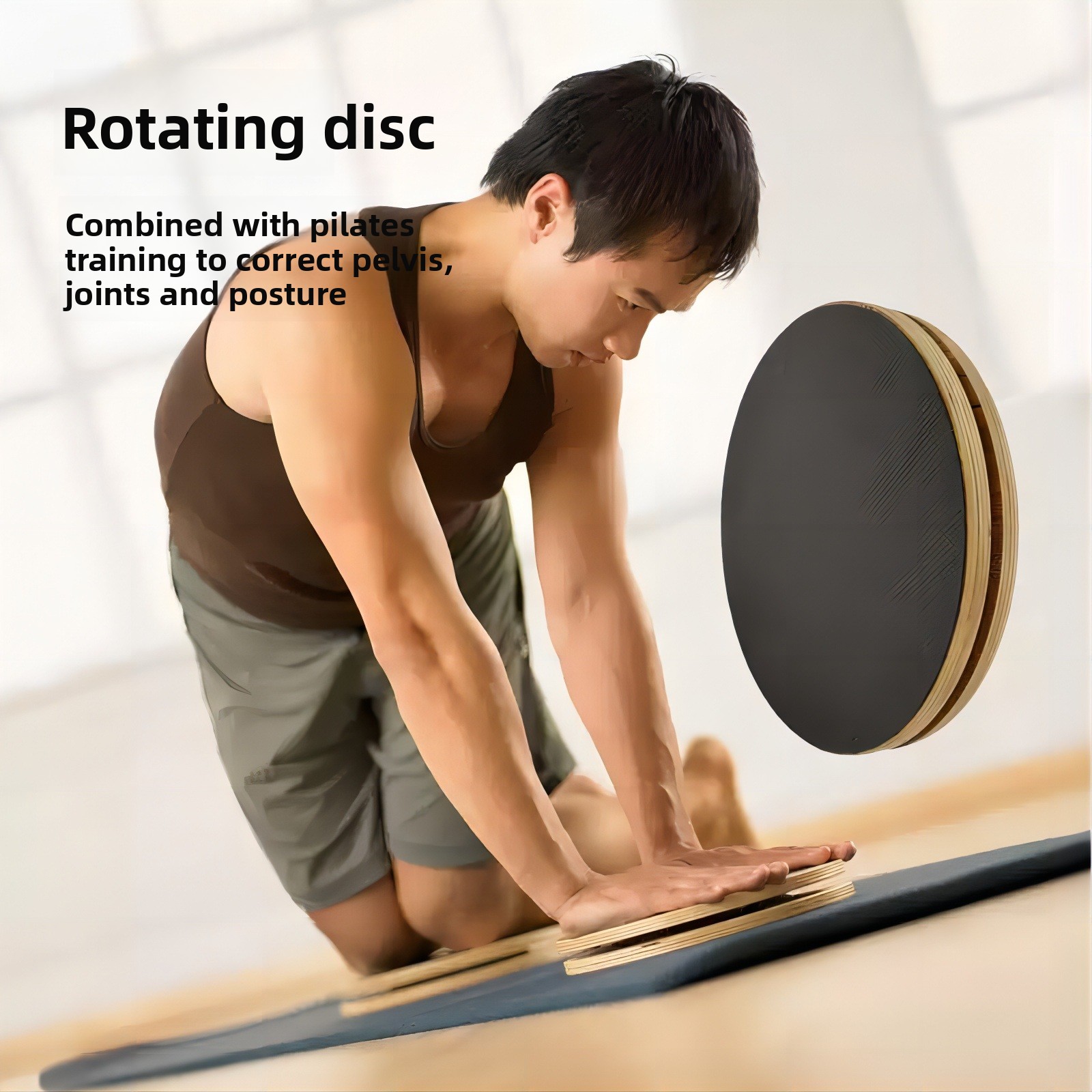 Solid wood Pilates rotating di - đánh giá và giá Pilates Yoga Wheel