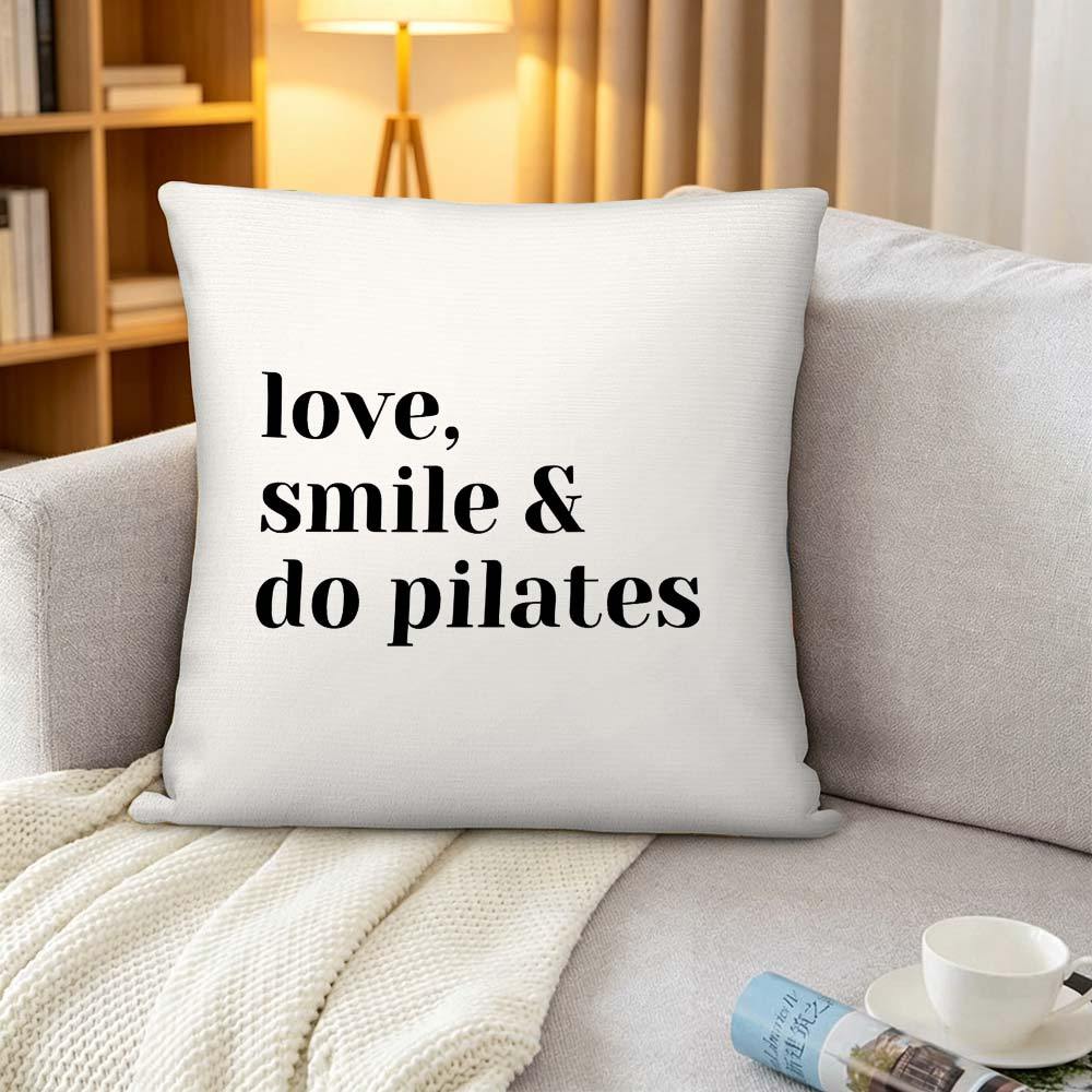 Love Smile Do Pilates Pillowca - đánh giá và giá Pilates Yoga Quotes