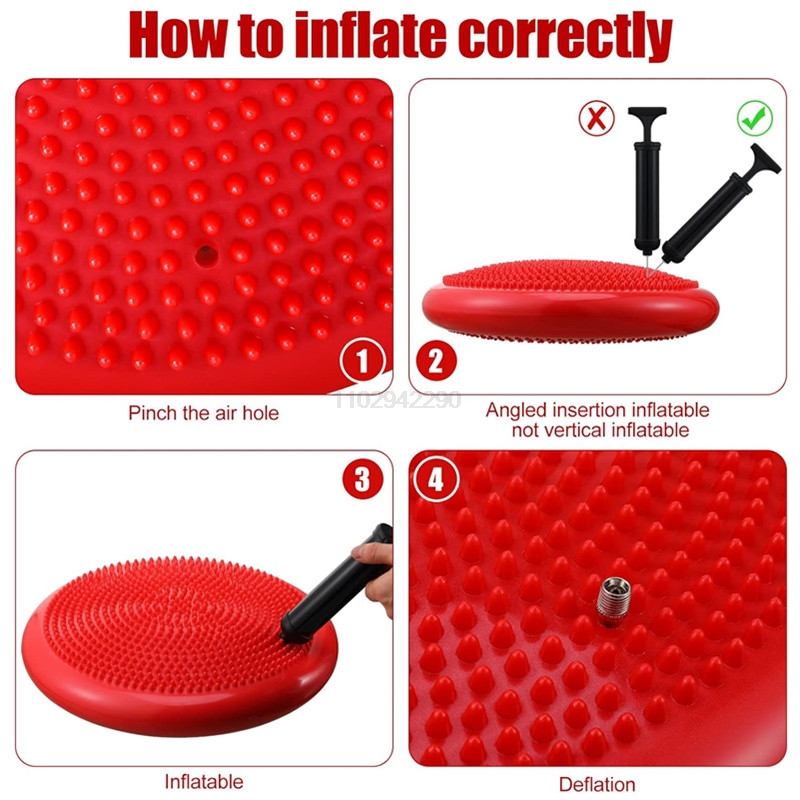 13.5in / 34cm Inflated Wobble  - đánh giá và giá Exercise Disc Inflatable