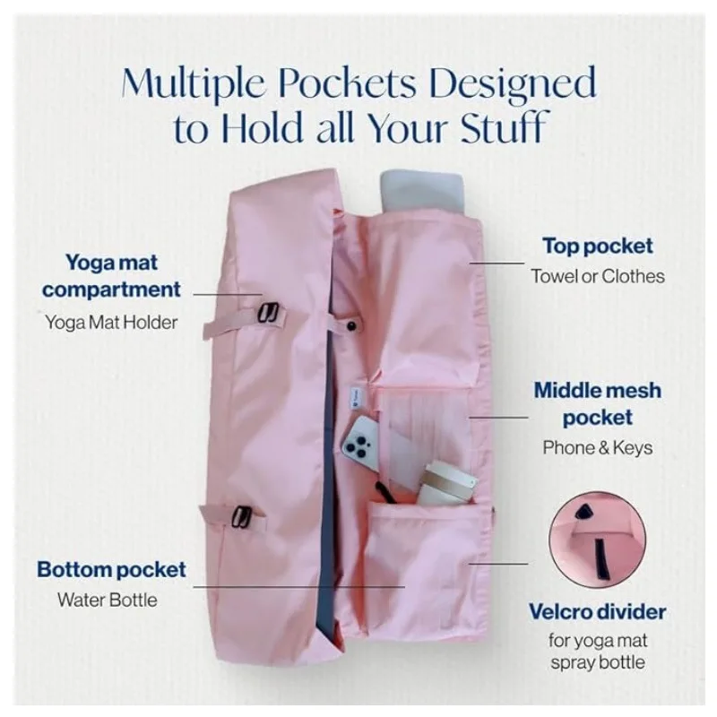 Yoga Mat Bag with Water Bottle - đánh giá và giá Yoga Mat Bag Carrier