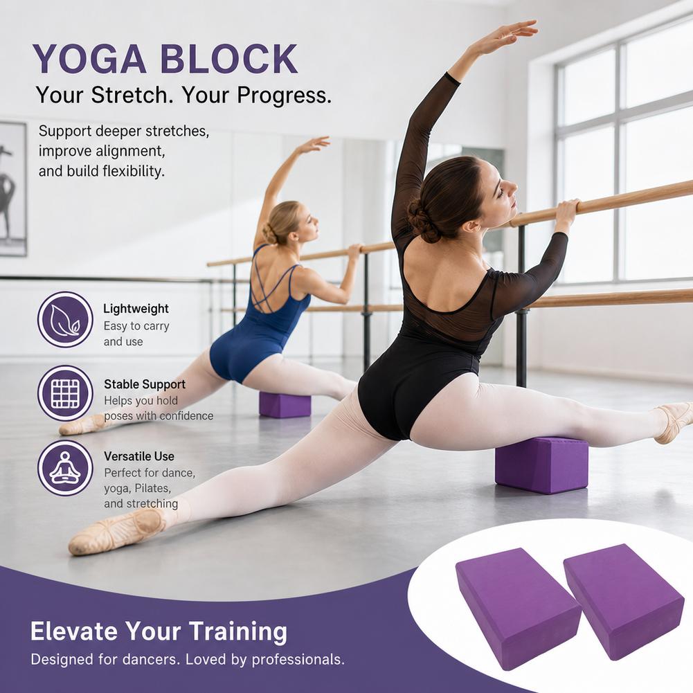 Dance Yoga Blocks Gym Foam Bri - đánh giá và giá Pilates Yoga Block Exercises