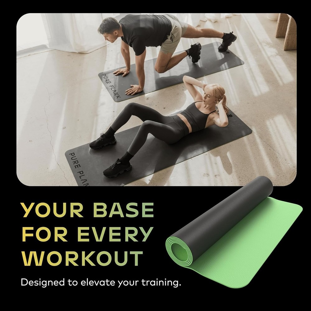 Reversible Yoga Mat 5mm Thick  - đánh giá và giá Pilates Yoga Mat Thickness