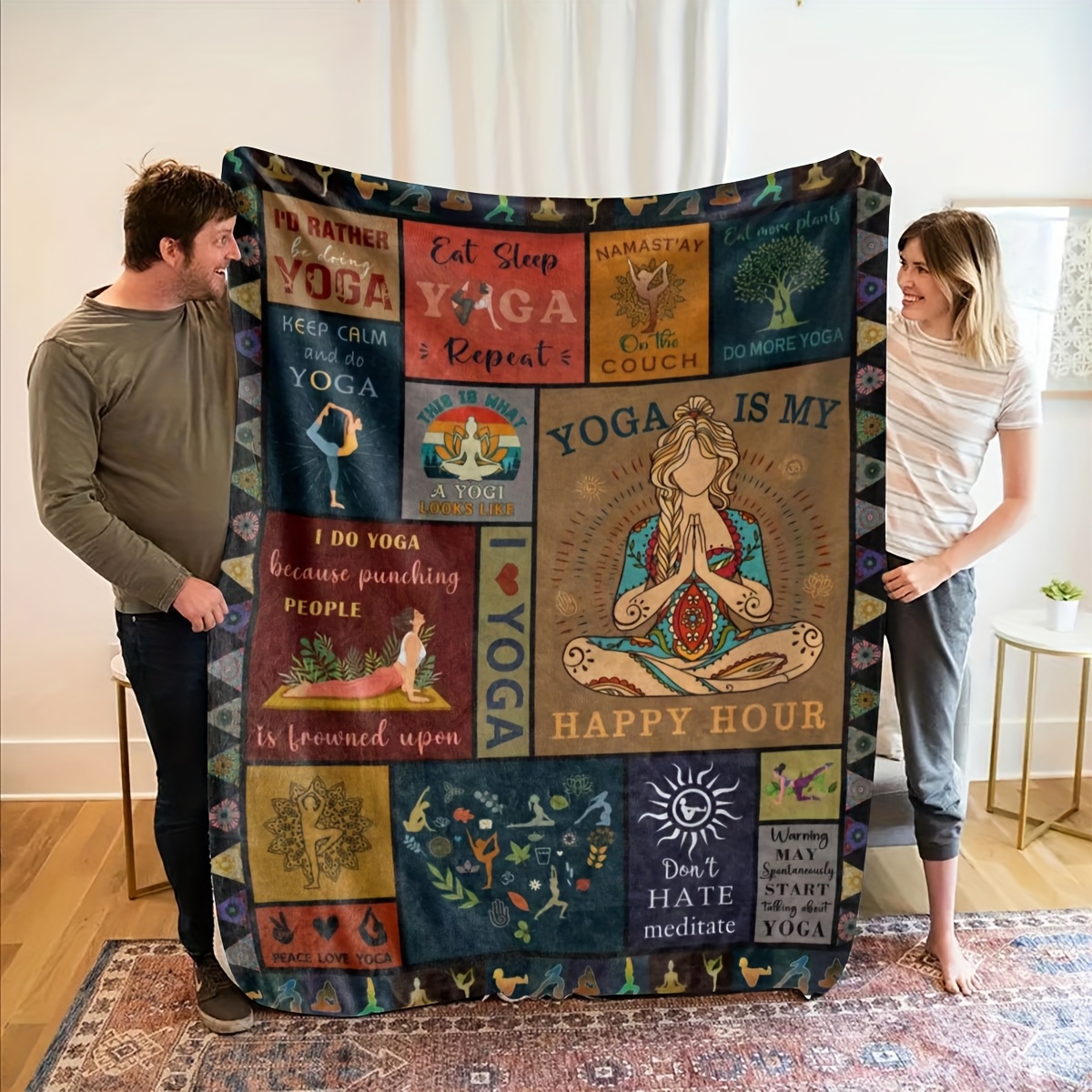 Yoga Blanket, Inspirational Qu - đánh giá và giá Pilates Yoga Quotes