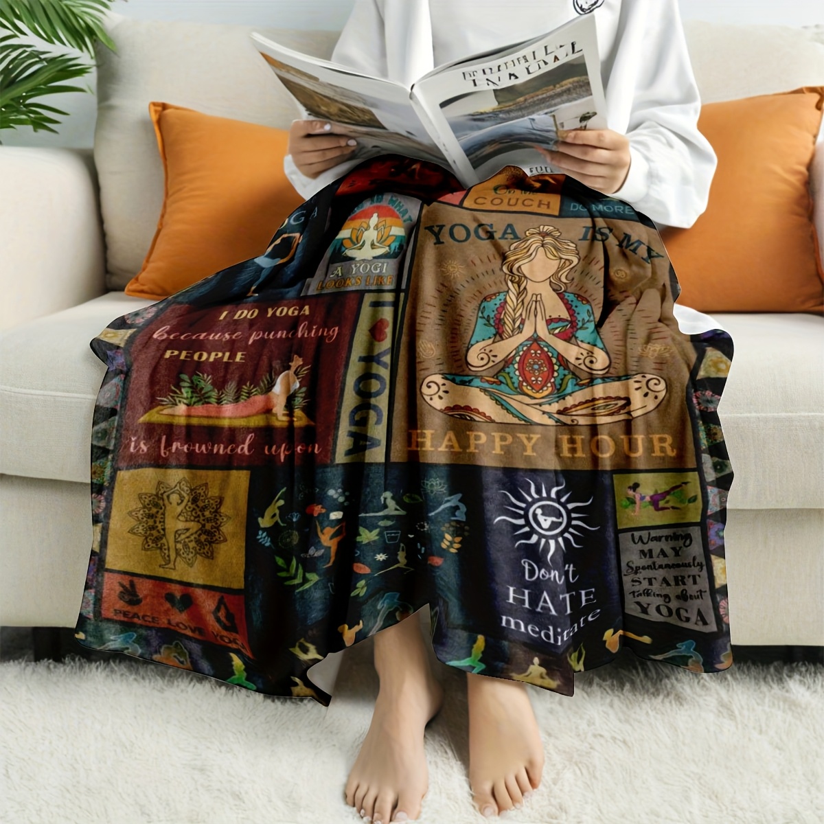 Yoga Blanket, Inspirational Qu - đánh giá và giá Pilates Yoga Quotes