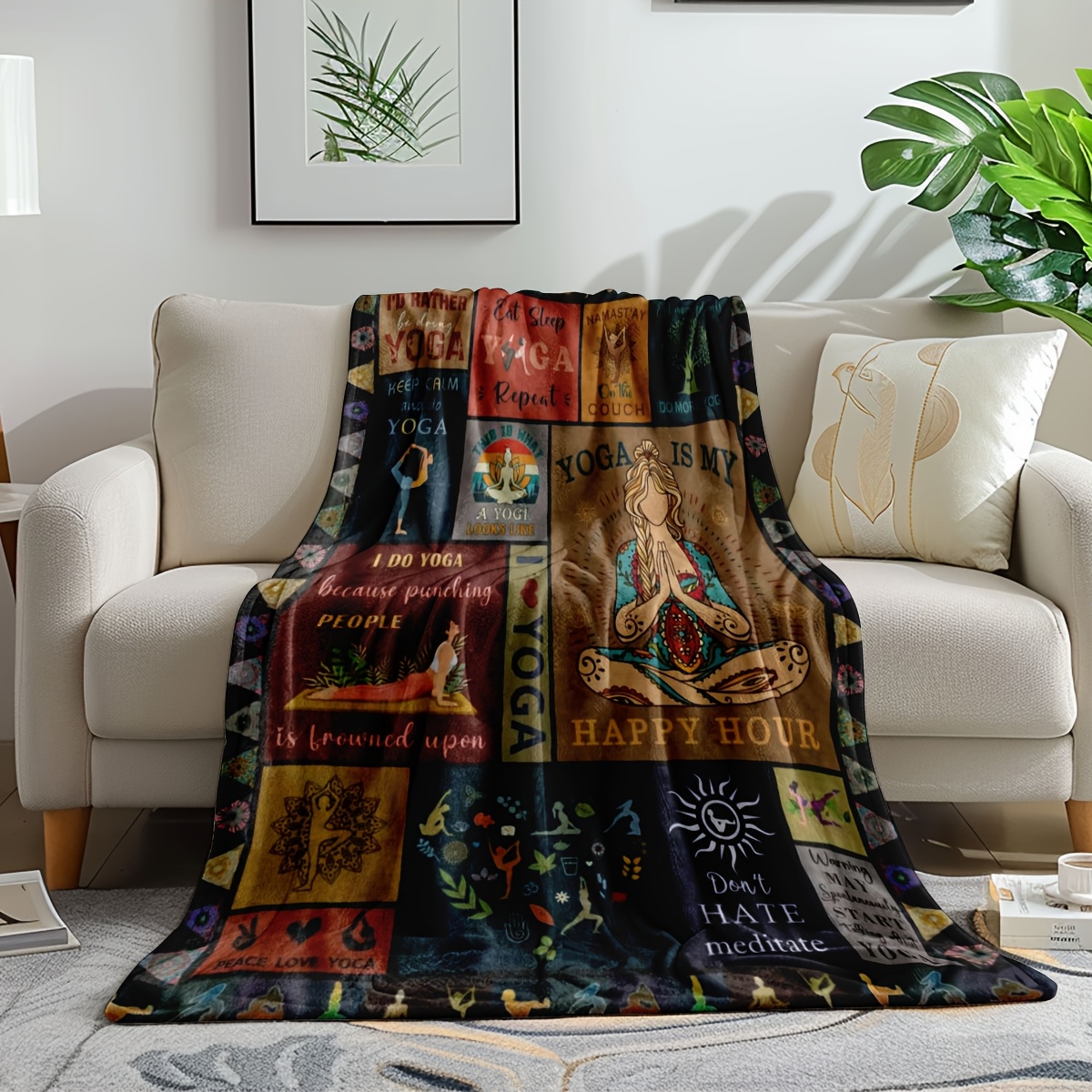 Yoga Blanket, Inspirational Qu - đánh giá và giá Pilates Yoga Quotes