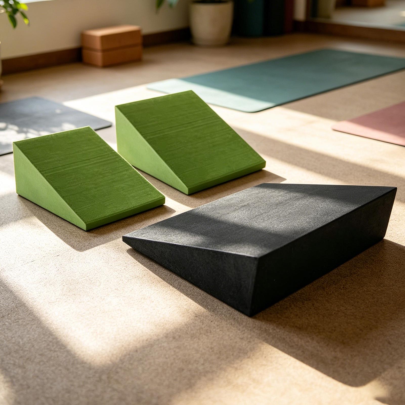 3Pcs Yoga Wedge Blocks EVA Foa - đánh giá và giá Pilates Yoga Block Exercises