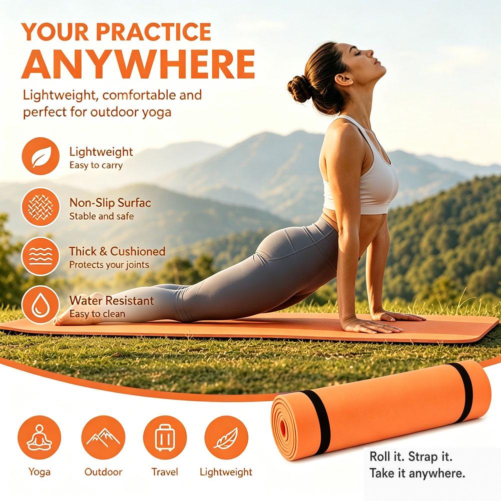 1/2Pcs Thick Yoga Mat Anti-ski - đánh giá và giá Pilates Yoga Mat Thickness