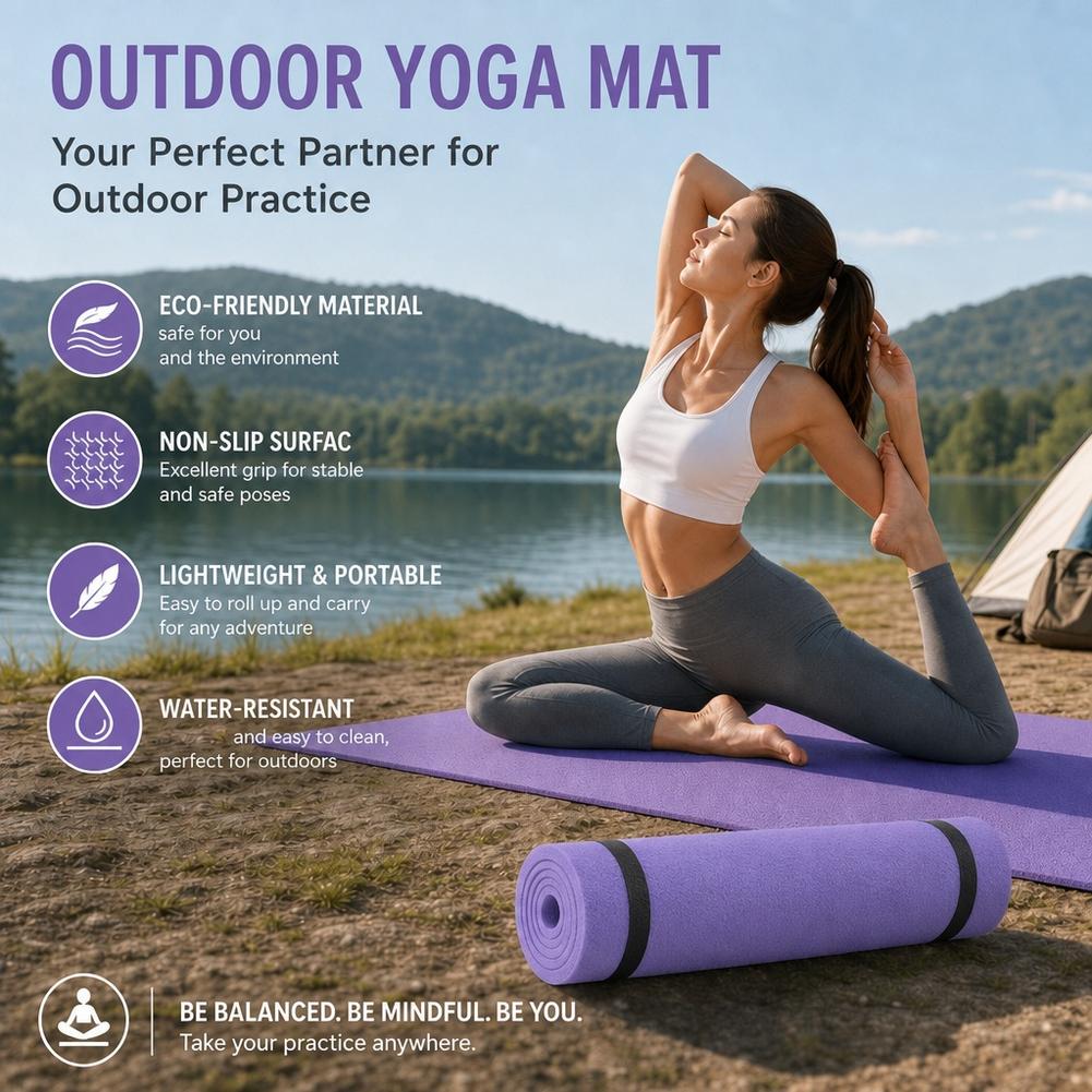 6mm Yoga Mat Non Slip Outdoor  - đánh giá và giá Pilates Yoga Mat Thickness