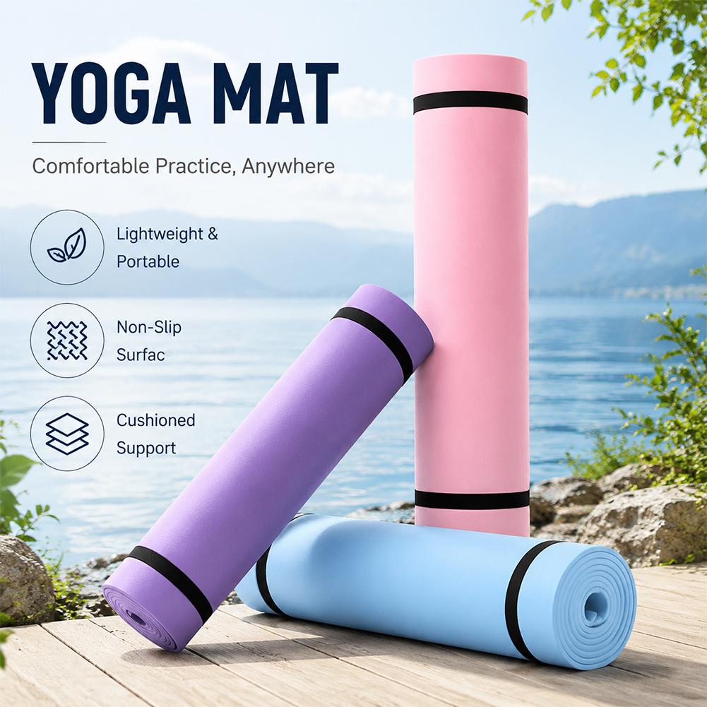 1/2Pcs Thick Yoga Mat Anti-ski - đánh giá và giá Pilates Yoga Mat Thickness