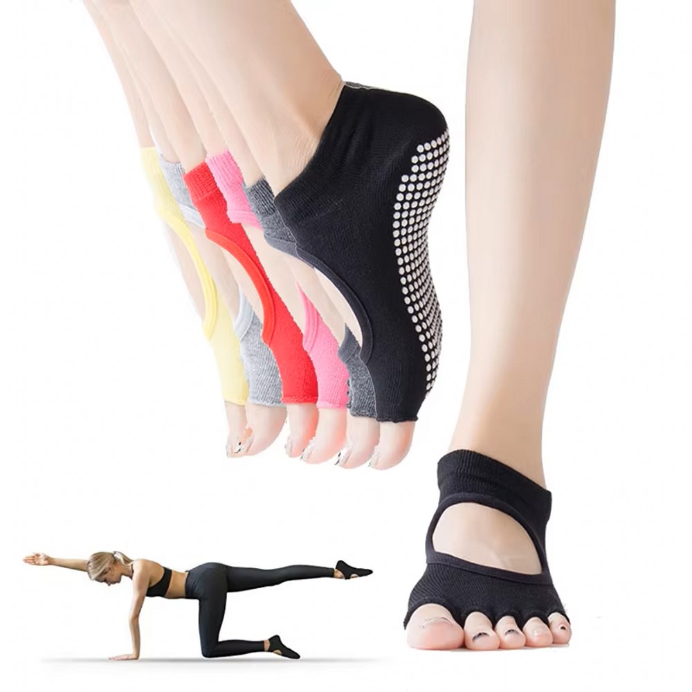 Backless Five Toe Yoga Socks O - đánh giá và giá Home Pilates Yoga