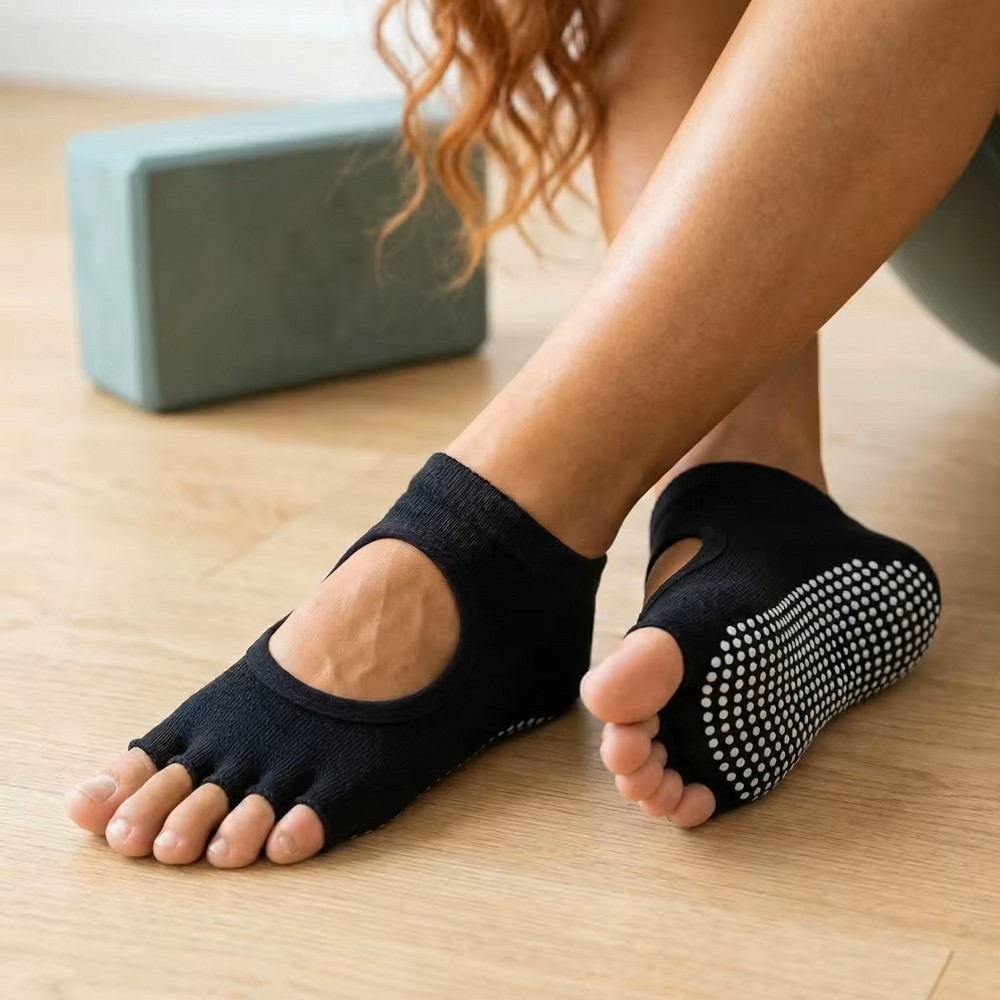 Backless Five Toe Yoga Socks O - đánh giá và giá Home Pilates Yoga