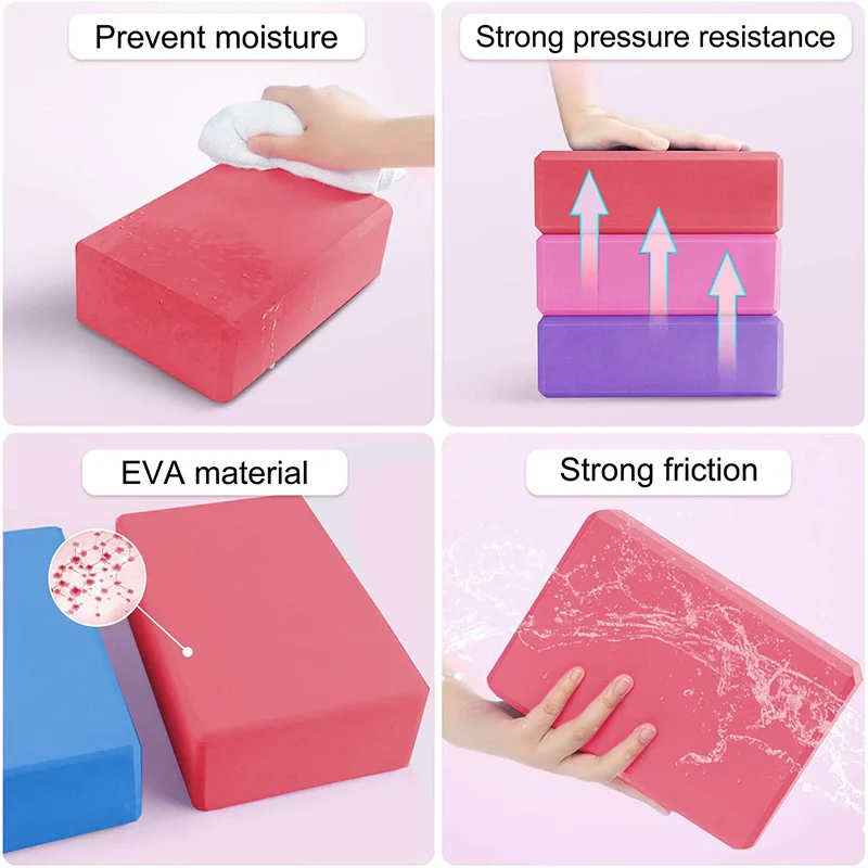 Yoga Building Blocks Cubes Pil - đánh giá và giá Pilates Yoga Block Exercises